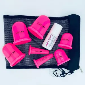 CELLICUPP 7 Cupping Set for preventing cellulite, smoothing cellulite, cell detoxification, Lymphatic movement, breast health, tension relief, workout care and more!