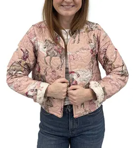 Birdie Rose Cropped Quilted Jacket