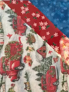 Snowy Red Trucks - 3 Yard Bundle