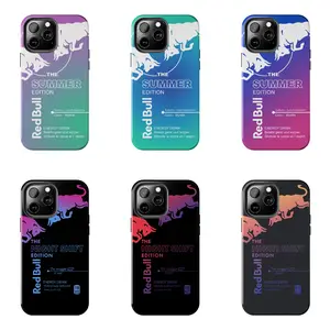 Red Bull Summer & Night Shift Edition Phone Case | Day to Night Aesthetic Energy Drink Cover - Phone Cover for iPhone 7-17 Pro Max / for Samsung S21-S25 Ultra