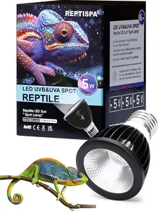 LED UVB Light for Reptiles, 10 Watts, 10.0 UVB | LED UVA UVB Lamp, For Bearded Dragon Lizard Gecko Snake Turtle, Sufficient UVB Exposure, Tropical & Desert Reptiles