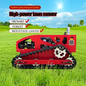 Factory direct crawler lawn mower with crawler tracks that rotates in place for mowing and weeding suitable for gardens and lawns