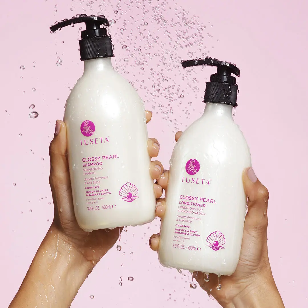 Luseta Glossy Pearl Bundle Conditioner and Cleanser - Set for Haircare and Cleansing Comfort Luseta Glossy Pearl Bundle Conditioner and Cleanser - Set for Haircare and Cleansing Comfort