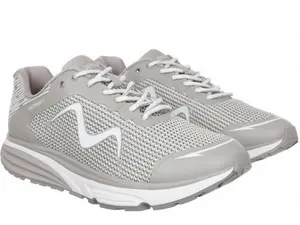 MBT Women's Colorado X in White/Grey Lightweight Fast Running Shoe with Ortholite Insole & Sensor Technology for Comfort - Footwear
