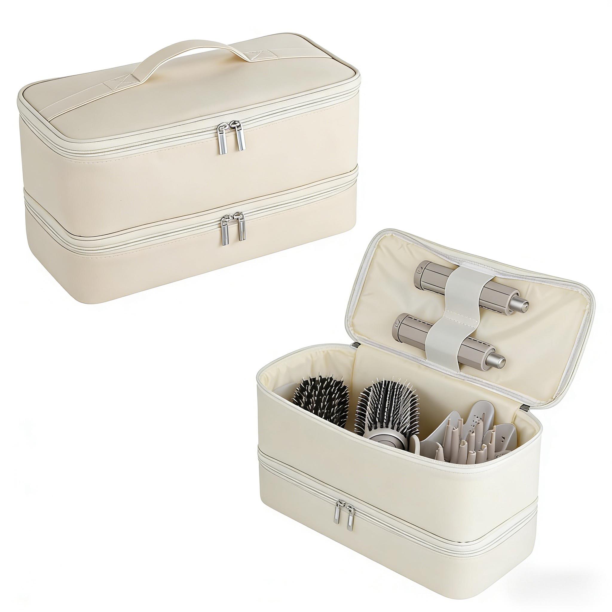 Carrying Case for Shark Flex Style Dyson Airwrap Supersonic Hair Dryer Double-Layer Travel Storage Bag Also for Revlon Hair Dryer Brush Hair Accessories Tools Carrying Case for Shark Flex Style Dyson Airwrap Supersonic Hair Dryer Double-Layer Travel Storage Bag Also for Revlon Hair Dryer Brush Hair Accessories Tools