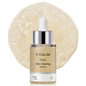 P.CALM Skin Clearing Serum – Garlic Extract & TXA for Soothing and Even Skin Tone, Korean Garlic Serum (30ml / 1.01 fl.oz)