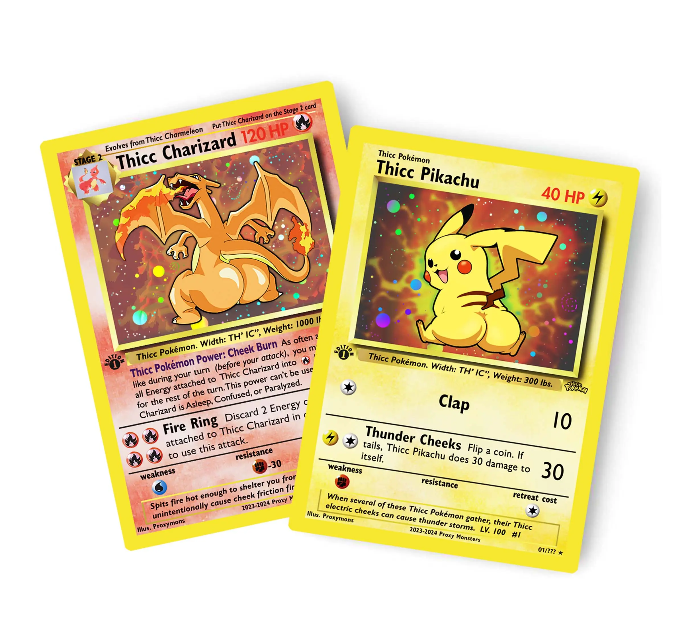 Thicc Pokemon - Holographic Custom Fan-Art Cards - Funny Affordable Gift for Pokemon Fans - TikTok Shop Thicc Pokemon - Holographic Custom Fan-Art Cards - Funny Affordable Gift for Pokemon Fans - TikTok Shop