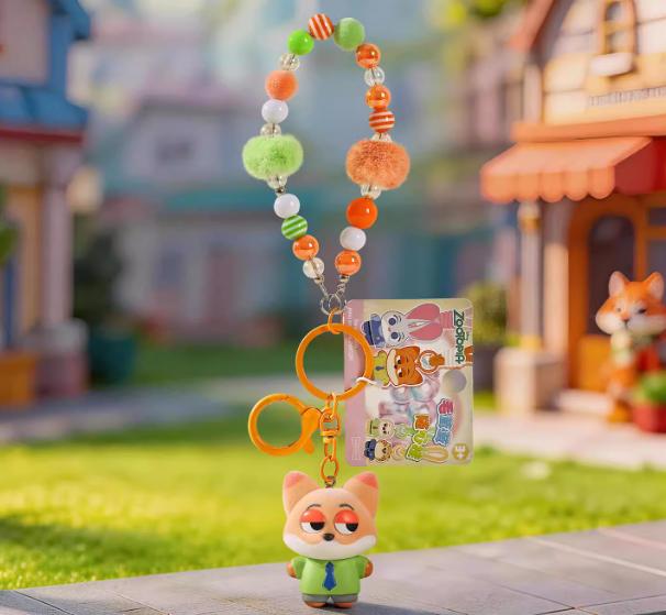 Zootopia Nick & Judy Plush Keychain, Perfect Gift, Cute & Durable, Velvety-Touch Finish, Beloved Character Pair