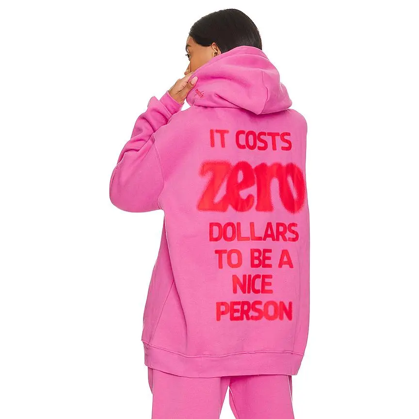 The Mayfair Group It Costs $0 Hoodie in Pink
