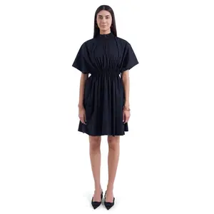 BLACK FREESTYLE DRESS Stripes