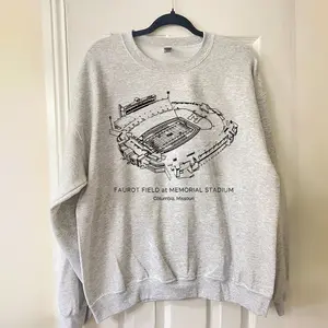 Faurot Field At Memorial Stadium Sweatshirt, Stadium Unisex Crewneck Sweatshirt
