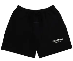 Fear of God Essentials "Jet Black" Shorts OVERSIZED Fit New Summer Clothes New