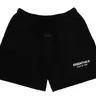 Fear of God Essentials Jet Black Oversized Mens Casual Fit Shorts - 100% Authentic Streetwear Men's Bottoms, New Summer Apparel, New with Bag