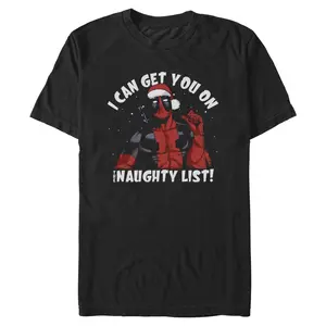 Men's Marvel: Deadpool I Can Get You On The Naughty List T-Shirt