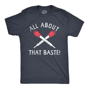 Mens All About That Baste T Shirt Funny Thanksgiving Turkey Dinner Lovers Tee for Guys Mens Funny T Shirts Cool Vintage Fashion T-Shirt Gift Classic Menswear Thanksgiving Apparel for Men Funny Food Short Sleeve Navy -