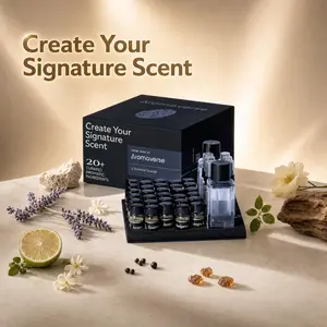 Aromaverse L’Homme Grande Perfume Making Kit for Women & Men, Make Your Own Signature Scent, A Sensory Niche Perfumery Atelier Experience, 30 Couture Ingredients, 6 Recipes, Relaxing Self Activity, Date Night, Artisan Luxury DIY Kit Citrus Woody Citrus Sp