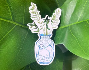 Year of the Ox + ZZ Plant Sticker