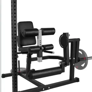 Easy assembled 2" plate Leg Extension and Curl Machine, Adjustable Plate Loaded Lower Body SpeLeg Extension and Curl Machine Max for home gym with squat rack deadlift belt bar (belt & weights sold separate) Compatible with 5/8" and larger hole squat racks