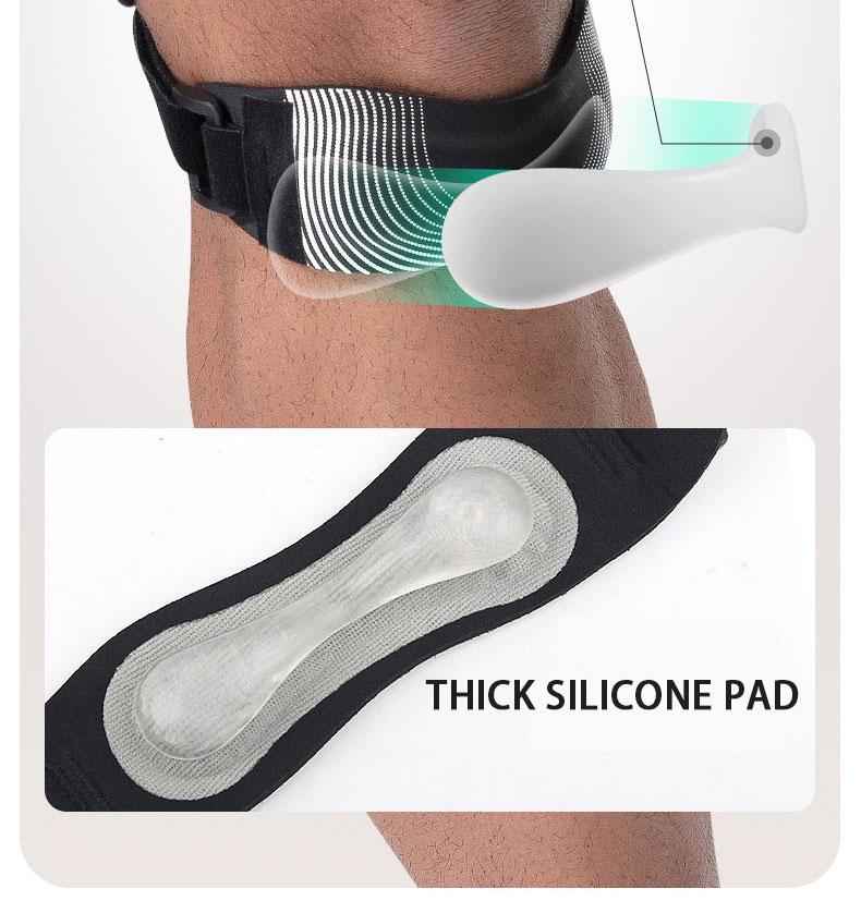 2PCS Adjustable Compression Knee Support with Patella - Unisex Heavy-Duty Joint Stabilizer for Running, Basketball (Gray/Blue/Black) - Premium Textile, Knee Compression Sleeve Men's Weightlifting Knee Guard Weightlifting Knee Sleeve Women's Knee Protector