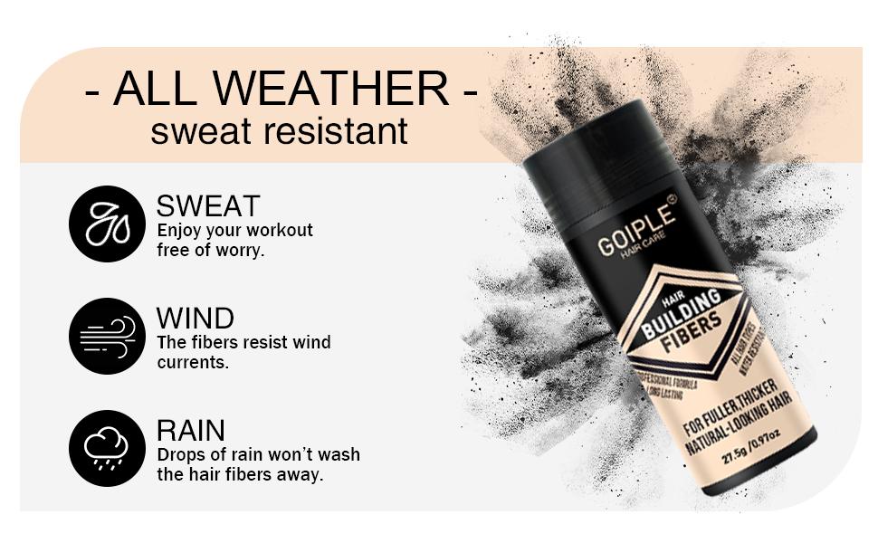 Hair Building Fibers with Spray for Men Hair Thickening Powder Natural Look Professional Hair Styling Texture Powder for Haircare(Black)