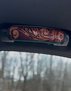 Floral Turquoise Oh Sheet Handle Cover