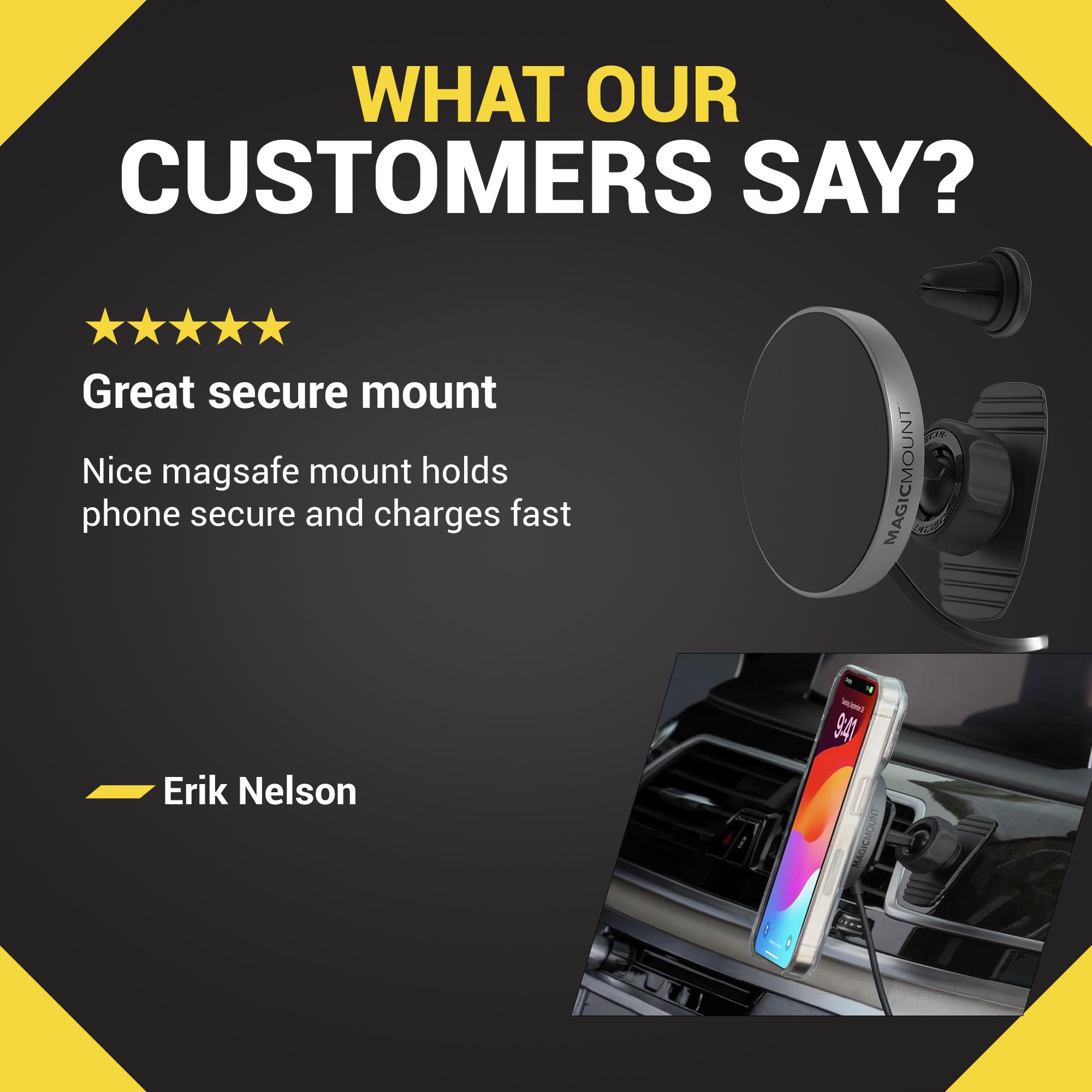 MagicMount Charge Pro Dash/Vent - Qi2 Magnetic Wireless Charging Phone Mount