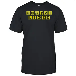 Uncivilized Waffle House T-Shirt – Bold Retro Diner Graphic Tee, Casual Unisex Nostalgia Shirt, Fun Foodie Streetwear