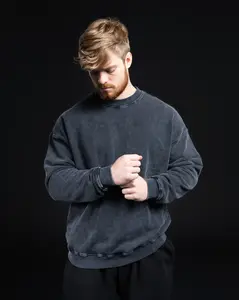 EKKO Blank Acid Wash Crew Neck 100% Cotton