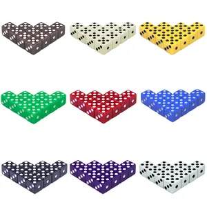 10pcs 12mm Right Angle Dice Set, Mini Dot Dice for Entertainment Tabletop Games Dnd Rpg, Perfect for Gaming Enthusiasts