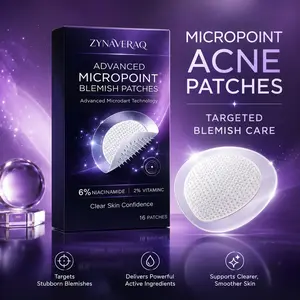 Microneedle Anti-Wrinkle Patches Effectively Improve Nasolabial Folds, Forehead Wrinkles, Eye Bags, Puffiness, and Crow's Feet. Contains Retinol, Niacinamide, Caffeine, and Peptides. Dissolves Easily and Is Suitable for Nighttime Use. 16 Patches per Pack.