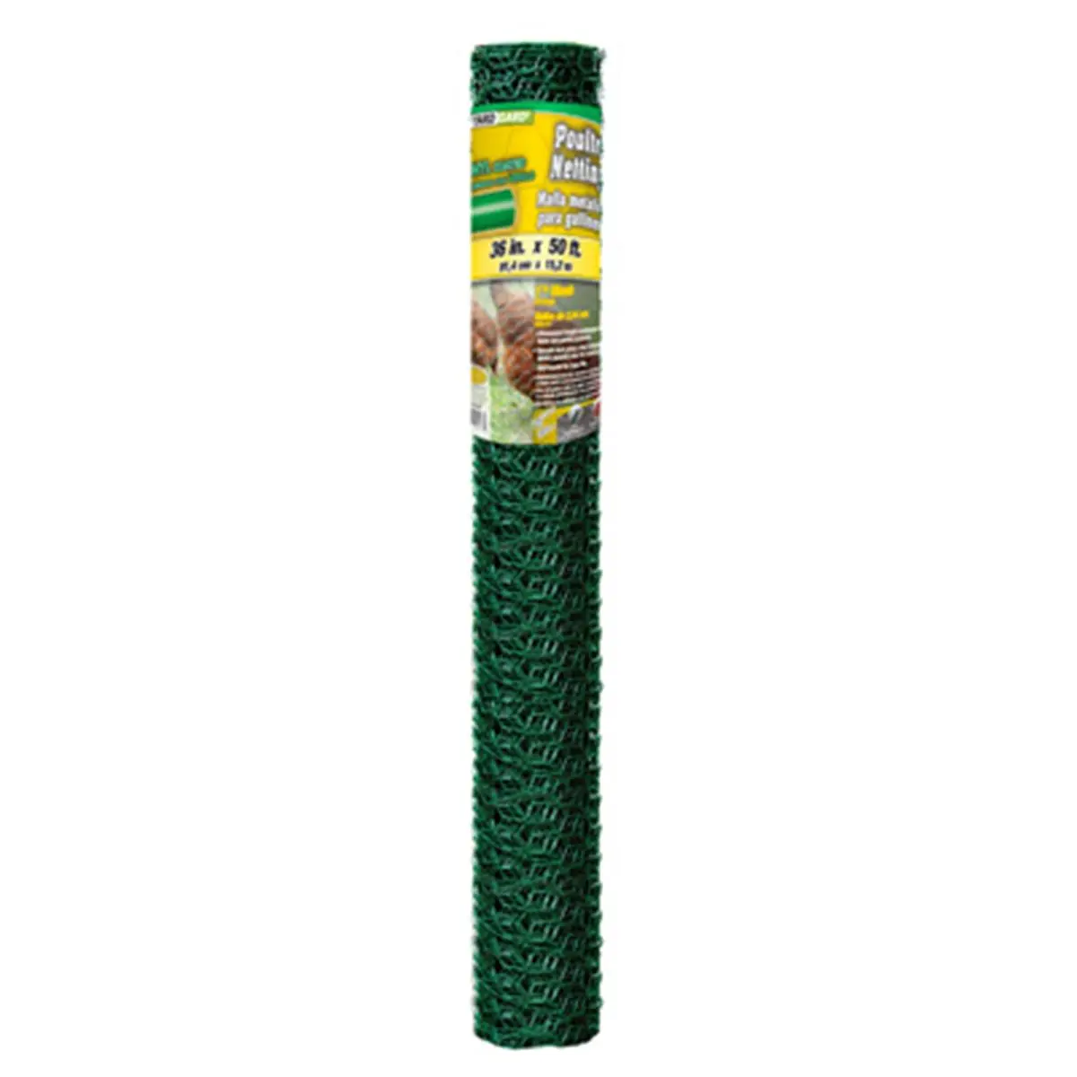 Midwest Air 308456B 36 in. x 50 ft. Green PVC Dipped Poultry Netting
