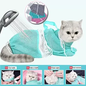 Cat Grooming Bag for Stress-Free Bathing, Nail Trimming, Vet Visits - Pet Grooming Manual Bath Accessory，Cat Grooming Bag - Perfect for Bathing, Nail Trimming & Vet Visit