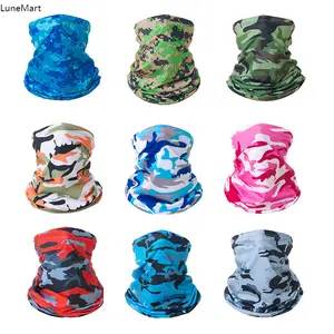 6 Pieces Summer Face Cover Scarf Mens Neck Gaiter for Men Women UV Protection Face Breathable Sun Protection Cycling Running