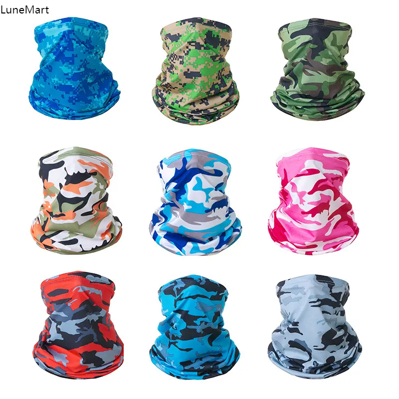 6 Pack Solid Color Ice Silk Neck Gaiter for Adults, Breathable UV Sun Protection, Good Elasticity Stretch Fit Face Covering for Summer Biking & Running, Cycling, Unisex, Ice Silk Fabric, Double-Needle Process, Not Easy To Deform, Quick Dry, Uv-Protective,
