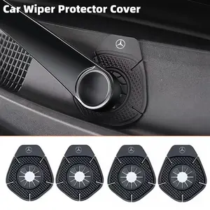 4 Pcs Car Wiper Hole Protector Covers, Dustproof Windshield Wiper Cover, Fits Mercedes-Benz All Models, Car Decoration Accessories