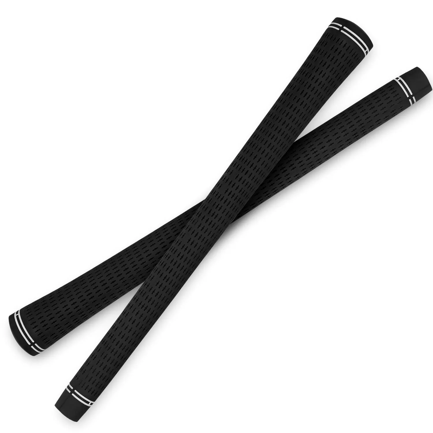 Golf Club Replacement Rubber Grips - Vacuum-Mold, UV-Resistant, Low-Torque, Classic Crossover Style, Medium Size, Multicolor, 1-Piece, Tight Tolerance, No Slippage Risk