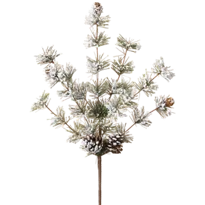 22-Inch Snowy Mixed Pine Pick