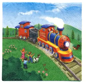 Little Chug Train Luncheon Napkins (16 ct)