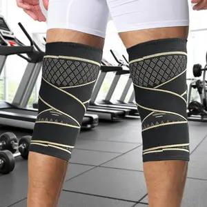 2-Pair Copper Ion Strap Knee Pads, Highly Elastic Knee Joint Protectors - Comfortable, Warm, Meniscus Protection, Suitable as Daily-Use Festival Gift
