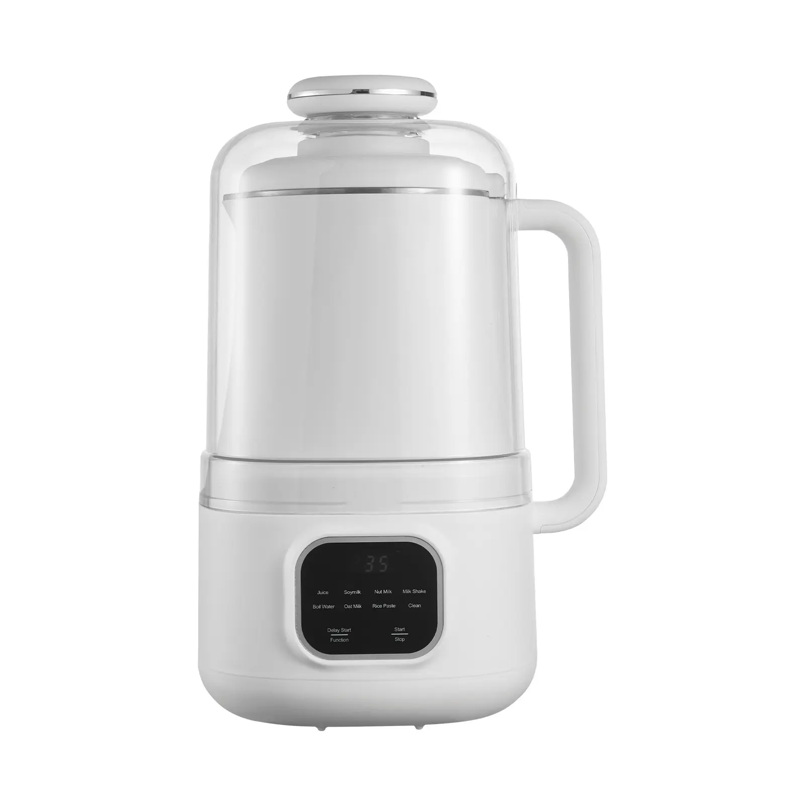 34oz High-Capacity Countertop Nut Milk Maker - 8-in-1 200W Power Timer Blender, Heatable, Self-Cleaning, Water Boiling, 12-Hour Delay Auto Settings, 360° Rotation, Low Noise, Stainless Steel for Plant-Based Beverages, Rice Cereal, Silent