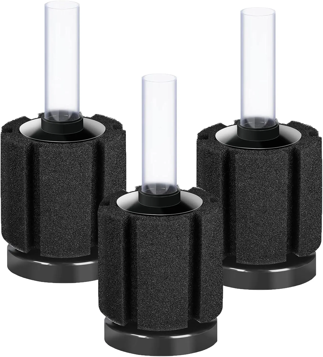 3 Pack Aquarium Bio Sponge Filter Breeding Fry Betta Shrimp Nano Fish Tank (Small up to 10Gal)