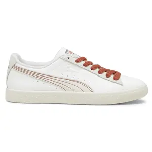 PUMA Mens Clyde Huskie Lace Up Sneakers Shoes Casual - White