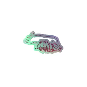 Mama Pig and Piglets Holographic Sticker