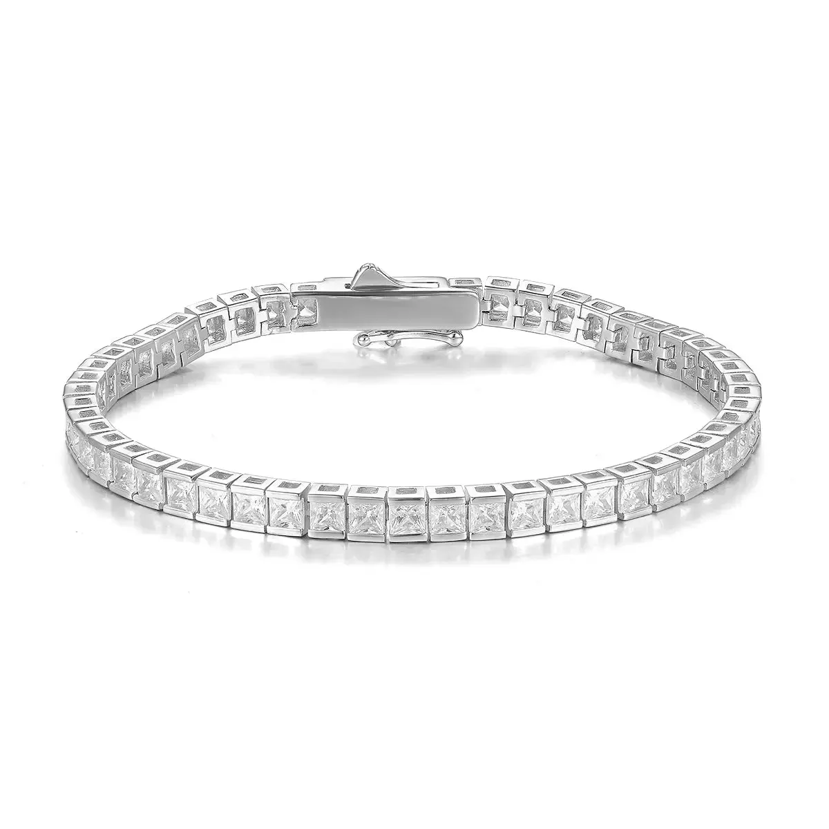 10 Carat Princess Cut Bracelet