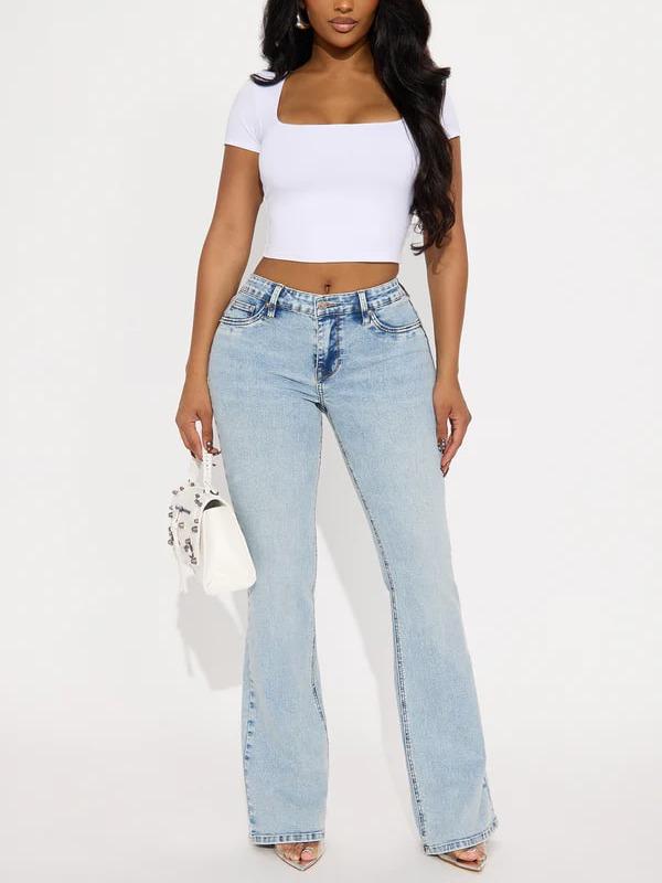 Best Ever Low Rise Flare Jeans - Light Wash