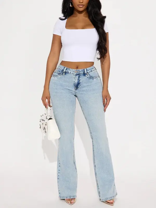 Best Ever Low Rise Flare Jeans - Light Wash