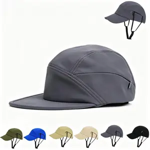 1/2 Pack Unisex Summer Baseball Cap, Hidden Windproof Cord Design, Adjustable Breathable Lightweight Patchwork Sun Hat, Fashion Solid Color Casual Cycling Cap for Daily Outdoor Sports & Work