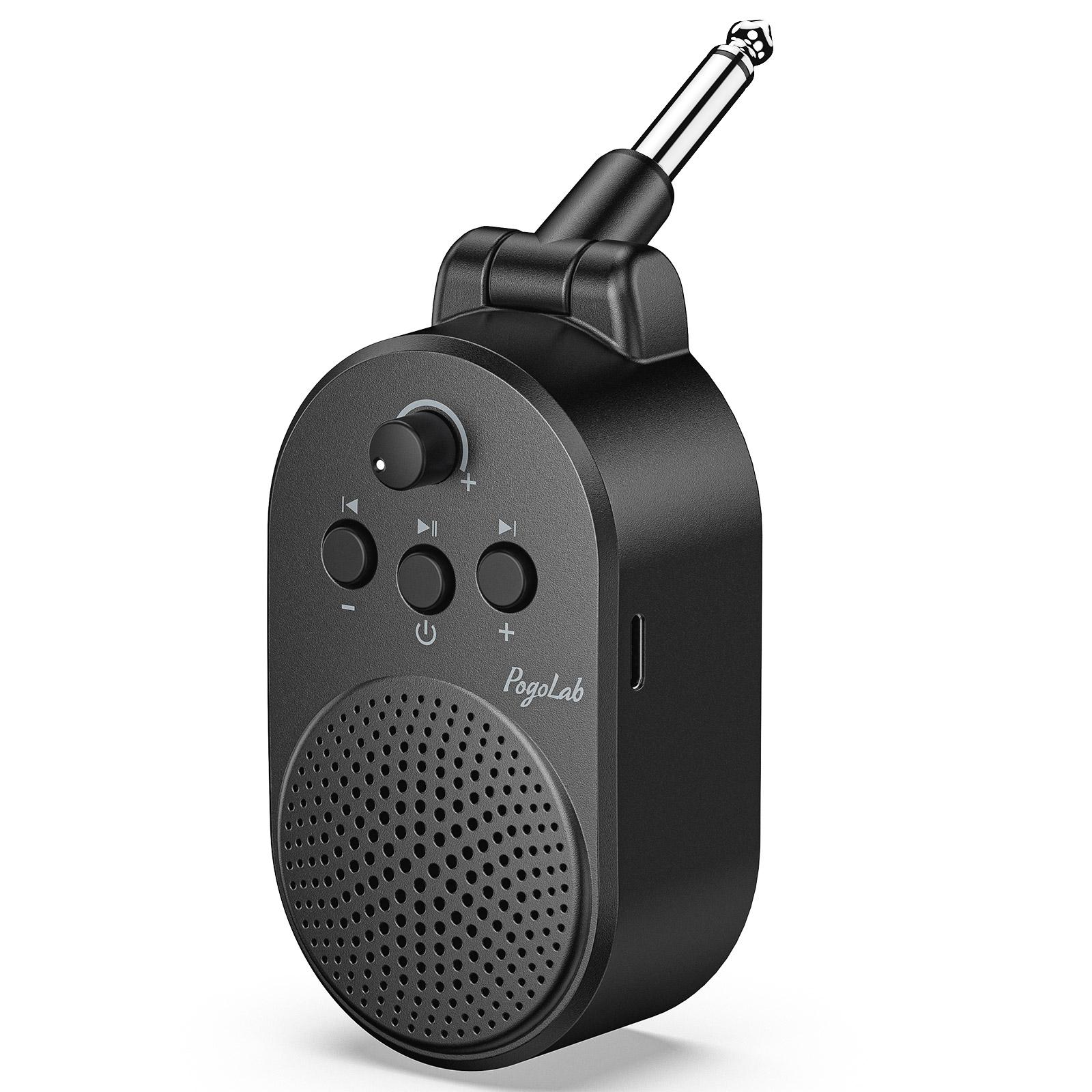 LEKATO JA-05G 5W Mini Electric Guitar AMP , Portable Guitar Audio Amplifier Bluetooth with Built-in 4 Effects, Clean Distortion Overdrive Reverb, Rechargeable Small Guitar Amp for Practice, A Must-Have for Professional Guitarists Gift