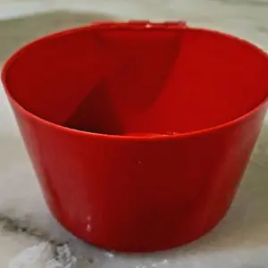 10pk 1L Round Feeder Water Dispenser for cages - 10pk Comedero Bebedero Redondo 1L for Efficient Feeding and Hydration