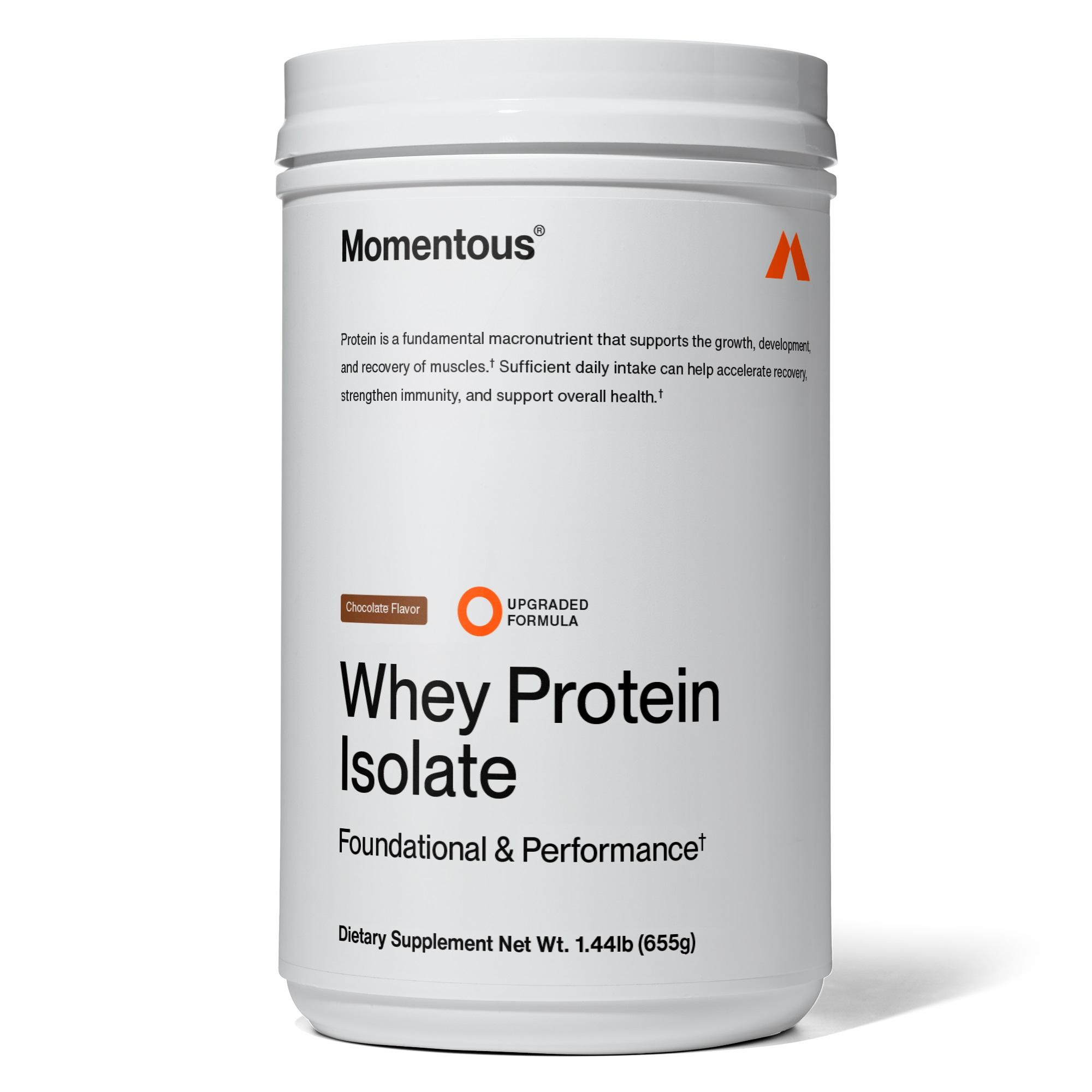 Momentous Grass Fed Whey Protein Isolate - 25 Servings